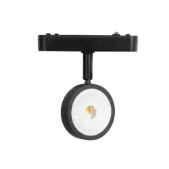 QAZQA Schlafzimmerlampen|Küchenlampen*Moderner schwarzer Strahler für 1-phasiges Schienensystem inkl. LED dreh- und schwenkbar - Magnetic Lance