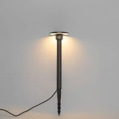 QAZQA Gartenbeleuchtung|Led-Außenleuchten*Moderner Spießspot schwarz inkl. LED IP54 - Skyf