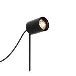 QAZQA Gartenbeleuchtung|Außenstrahler*Moderner Spike-Spot schwarz AR70 verstellbar IP44 – Solo