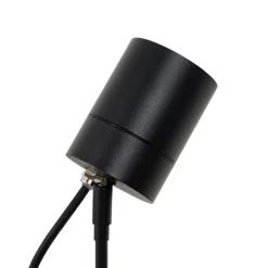 QAZQA Gartenbeleuchtung|Außenstrahler*Moderner Spike-Spot schwarz AR70 verstellbar IP44 – Solo