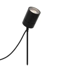 QAZQA Gartenbeleuchtung|Außenstrahler*Moderner Spike-Spot schwarz AR70 verstellbar IP44 – Solo