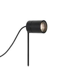 QAZQA Gartenbeleuchtung|Außenstrahler*Moderner Spike-Spot schwarz AR70 verstellbar IP44 – Solo