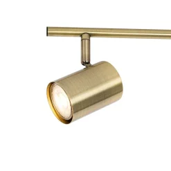 QAZQA Deckenstrahler|Aufbaustrahler*Moderner Spot aus Bronze, kippbar, 3-flammig – Jeana