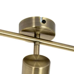 QAZQA Deckenstrahler|Aufbaustrahler*Moderner Spot aus Bronze, kippbar, 3-flammig – Jeana
