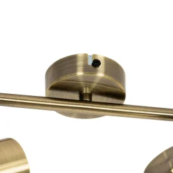 QAZQA Deckenstrahler|Aufbaustrahler*Moderner Spot aus Bronze, schwenkbar, 2-flammig – Jeana