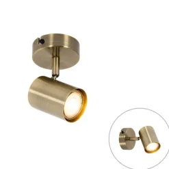 QAZQA Wandstrahler|Deckenstrahler*Moderner Spot aus Bronze, kippbar – Jeana