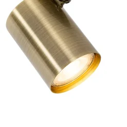 QAZQA Wandstrahler|Deckenstrahler*Moderner Spot aus Bronze, kippbar – Jeana