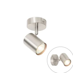 QAZQA Wandstrahler|Deckenstrahler*Moderner Spot aus Stahl verstellbar - Jeana