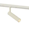 QAZQA Deckenstrahler|Aufbaustrahler*Moderner Spot Beige mit Weiß für 1-phasiges Schienensystem - Slimline Uzzy