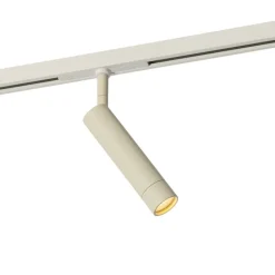 QAZQA Deckenstrahler|Aufbaustrahler*Moderner Spot Beige mit Weiß für 1-phasiges Schienensystem - Slimline Uzzy