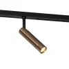 QAZQA Deckenstrahler|Aufbaustrahler*Moderner Spot Dark Bronze für 1-phasiges Schienensystem - Slimline Uzzy