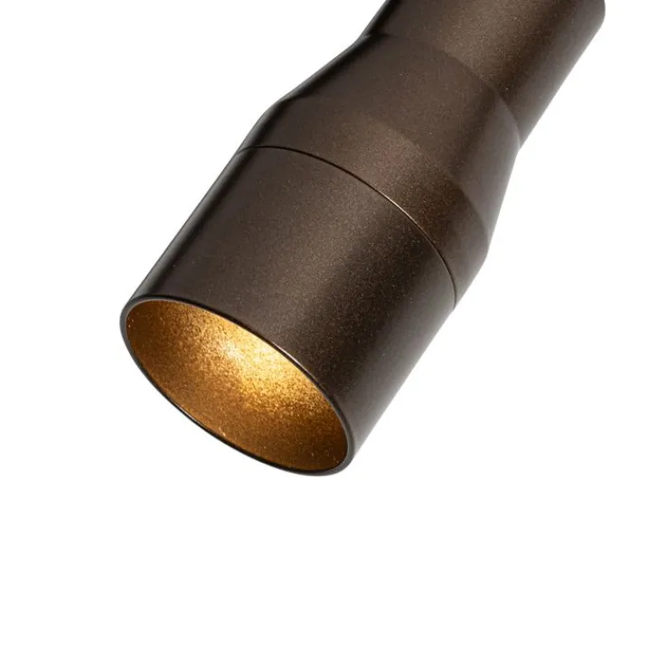 QAZQA Deckenstrahler|Aufbaustrahler*Moderner Spot Dunkelbronze für 1-phasiges Schienensystem - Iconic Kohua