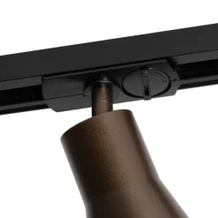 QAZQA Deckenstrahler|Aufbaustrahler*Moderner Spot Dunkelbronze für 1-phasiges Schienensystem - Iconic Kohua