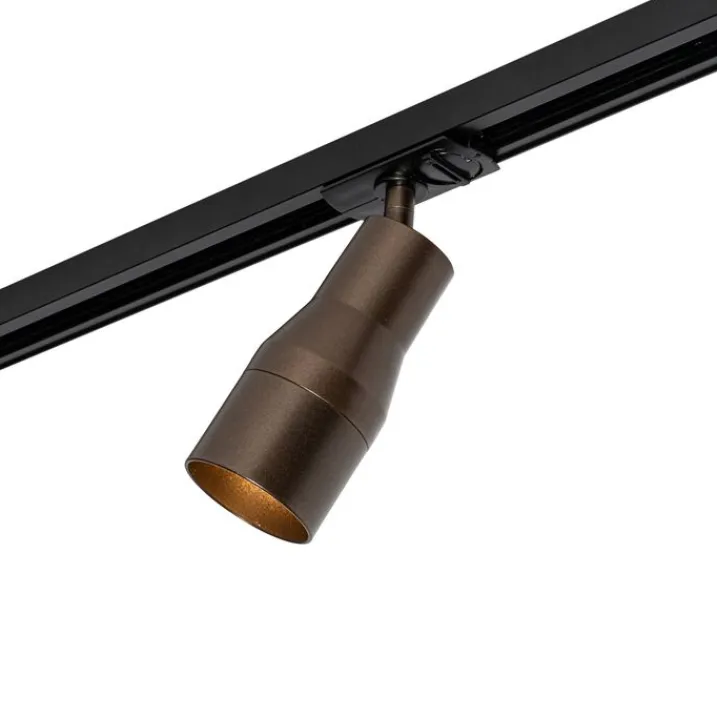 QAZQA Deckenstrahler|Aufbaustrahler*Moderner Spot Dunkelbronze für 1-phasiges Schienensystem - Iconic Kohua
