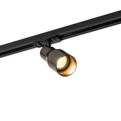 QAZQA Deckenstrahler|Aufbaustrahler*Moderner Spot Dunkelbronze für 1-phasiges Schienensystem - Iconic Kohua