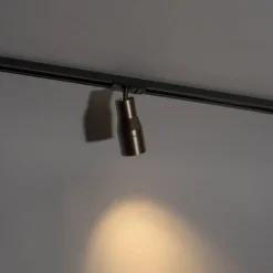 QAZQA Deckenstrahler|Aufbaustrahler*Moderner Spot Dunkelbronze für 1-phasiges Schienensystem - Iconic Kohua
