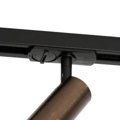 QAZQA Deckenstrahler|Aufbaustrahler*Moderner Spot Dunkelbronze für 1-phasiges Schienensystem 35mm - Iconic Jeana Luxe