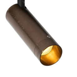 QAZQA Deckenstrahler|Aufbaustrahler*Moderner Spot Dunkelbronze für 1-phasiges Schienensystem 35mm - Iconic Jeana Luxe