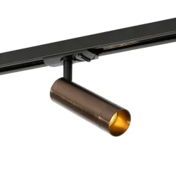 QAZQA Deckenstrahler|Aufbaustrahler*Moderner Spot Dunkelbronze für 1-phasiges Schienensystem 35mm - Iconic Jeana Luxe