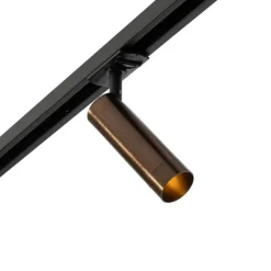 QAZQA Deckenstrahler|Aufbaustrahler*Moderner Spot Dunkelbronze für 1-phasiges Schienensystem 35mm - Iconic Jeana Luxe