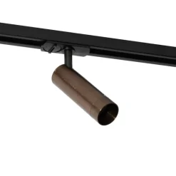 QAZQA Deckenstrahler|Aufbaustrahler*Moderner Spot Dunkelbronze für 1-phasiges Schienensystem 35mm - Iconic Jeana Luxe