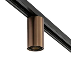 QAZQA Deckenstrahler|Aufbaustrahler*Moderner Spot Dunkelbronze für 1-Phasen-Schienensystem GU10 50mm - Iconic Ruby Honey