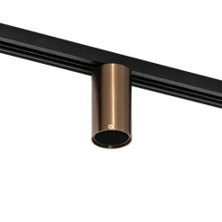 QAZQA Deckenstrahler|Aufbaustrahler*Moderner Spot Dunkelbronze für 1-Phasen-Schienensystem GU10 50mm - Iconic Ruby Honey