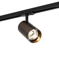 QAZQA Deckenstrahler|Aufbaustrahler*Moderner Spot Dunkelbronze für Schienensystem 1-phasig 70mm - Iconic Jeana Luxe