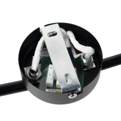 QAZQA Küchenlampen|Deckenstrahler*Moderner Spot 4-Flammig schwarz mit goldener Innenseite- Buell Deluxe