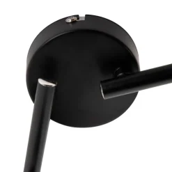 QAZQA Küchenlampen|Deckenstrahler*Moderner Spot 4-Flammig schwarz mit goldener Innenseite- Buell Deluxe