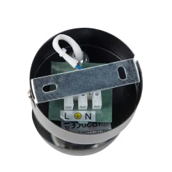 QAZQA Wandleuchten|Wohnzimmerlampen*Moderner Spot 1-Flammig schwarz mit goldener Innenseite - Buell Deluxe