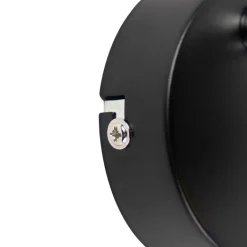 QAZQA Wandleuchten|Wohnzimmerlampen*Moderner Spot 1-Flammig schwarz mit goldener Innenseite - Buell Deluxe