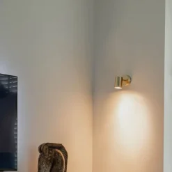 QAZQA Schlafzimmerlampen|Küchenlampen*Moderner Spot Messing verstellbar - Jeana