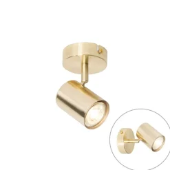 QAZQA Schlafzimmerlampen|Küchenlampen*Moderner Spot Messing verstellbar - Jeana