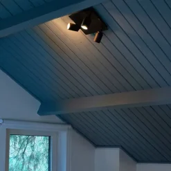QAZQA Badezimmerlampen|Deckenstrahler*Moderner Spot schwarz quadratisch 3-Licht IP44 - Ducha