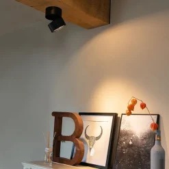 QAZQA Schlafzimmerlampen|Küchenlampen*Moderner Spot schwarz verstellbar - Go Nine Tubo