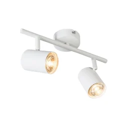 QAZQA Deckenstrahler|Aufbaustrahler*Moderner Spot weiß kippbar - Jeana 2