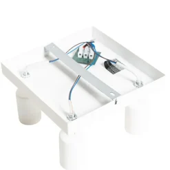 QAZQA Deckenstrahler|Aufbaustrahler*Moderner Spot weiß quadratisch 4-flammig - Facil