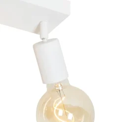 QAZQA Deckenstrahler|Aufbaustrahler*Moderner Spot weiß rechteckig 3-flammig - Facil