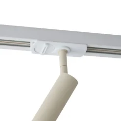 QAZQA Deckenstrahler|Aufbaustrahler*Moderner Strahler Beige mit Weiß für 1-Phasen-Schienensystem - Iconic Ivy