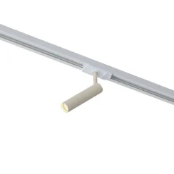 QAZQA Deckenstrahler|Aufbaustrahler*Moderner Strahler Beige mit Weiß für 1-Phasen-Schienensystem - Iconic Ivy