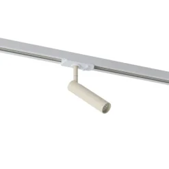 QAZQA Deckenstrahler|Aufbaustrahler*Moderner Strahler Beige mit Weiß für 1-Phasen-Schienensystem - Iconic Ivy