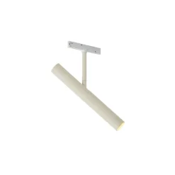 QAZQA Deckenstrahler|Aufbaustrahler*Moderner Strahler Beige mit Weiß für 1-Phasen-Schienensystem - Slimline Avery