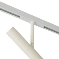 QAZQA Deckenstrahler|Aufbaustrahler*Moderner Strahler Beige mit Weiß für 1-Phasen-Schienensystem - Slimline Avery