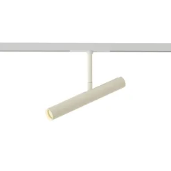 QAZQA Deckenstrahler|Aufbaustrahler*Moderner Strahler Beige mit Weiß für 1-Phasen-Schienensystem - Slimline Avery