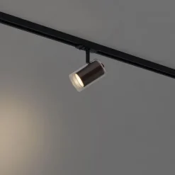 QAZQA Deckenstrahler|Aufbaustrahler*Moderner Strahler Dunkelbronze mit Klarglas für Schienensystem 1-phasig - Iconic Lloyd