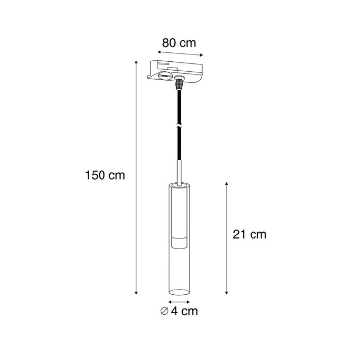 QAZQA Deckenstrahler|Aufbaustrahler*Moderner Strahler Gold mit bernsteinfarbenem Glas für Schienensystem 1-phasig - Slimline Loyce
