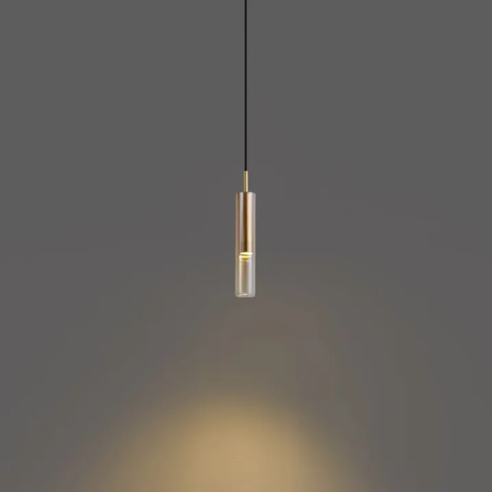 QAZQA Deckenstrahler|Aufbaustrahler*Moderner Strahler Gold mit bernsteinfarbenem Glas für Schienensystem 1-phasig - Slimline Loyce