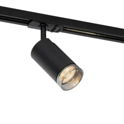 QAZQA Deckenstrahler|Aufbaustrahler*Moderner Strahler mit Rauchring für 1-phasiges Schienensystem GU10 50mm - Iconic Jeana