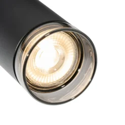 QAZQA Deckenstrahler|Aufbaustrahler*Moderner Strahler mit Rauchring für 1-phasiges Schienensystem GU10 50mm - Iconic Jeana